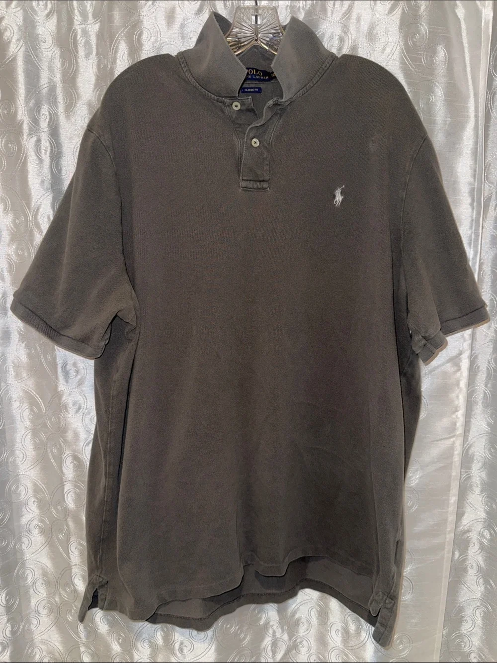 Polo by Ralph Lauren Men’s Gray Short-Sleeve Polo Men’s Size XXL 🔥 YB9